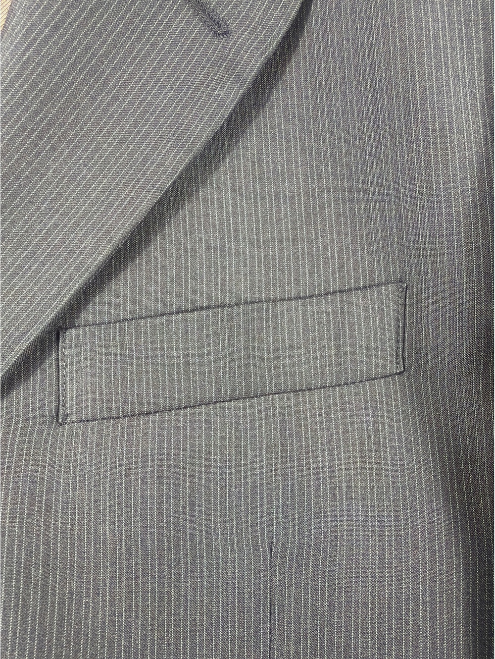 Perry Ellis Men's Dark Pinstripe Suit Jacket M40 REG - Picture 10 of 11